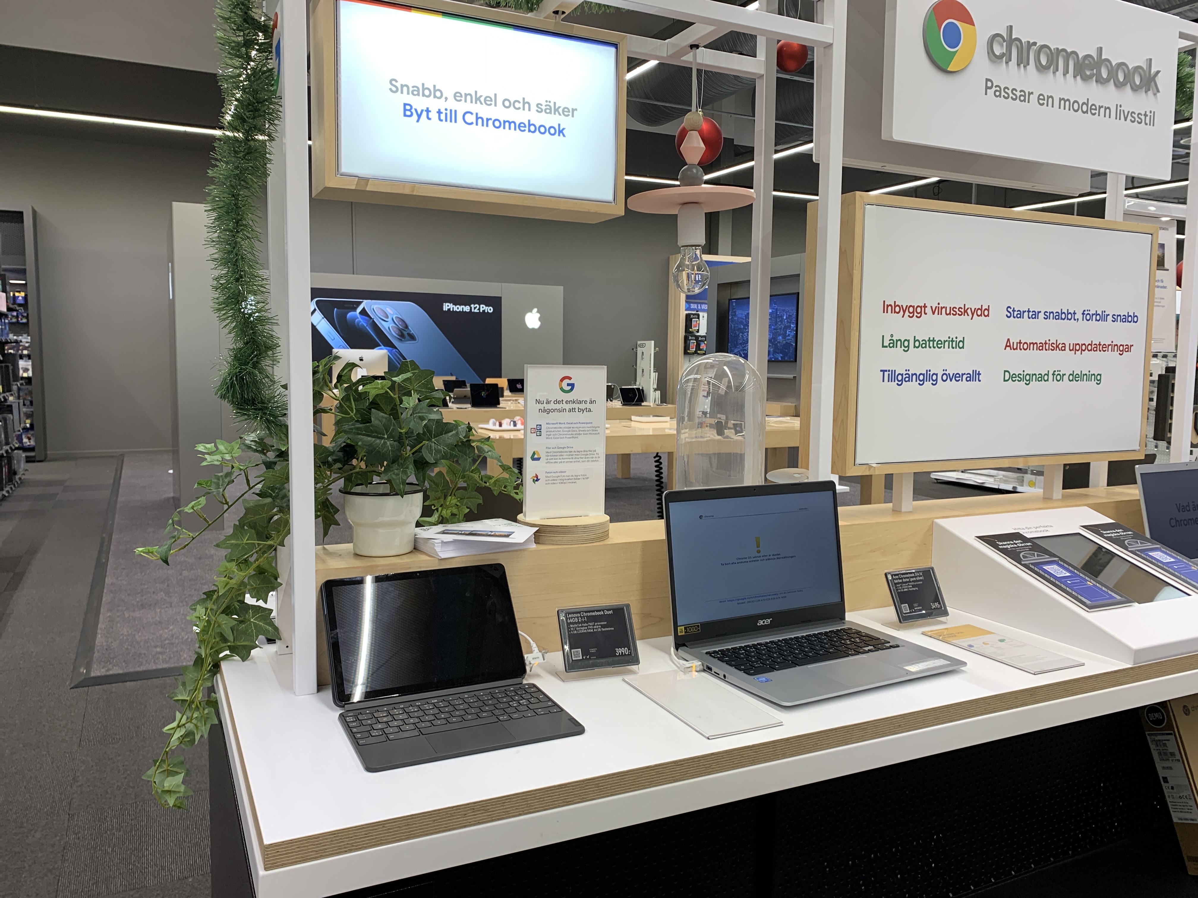 Laptops with IoT shopping sensors