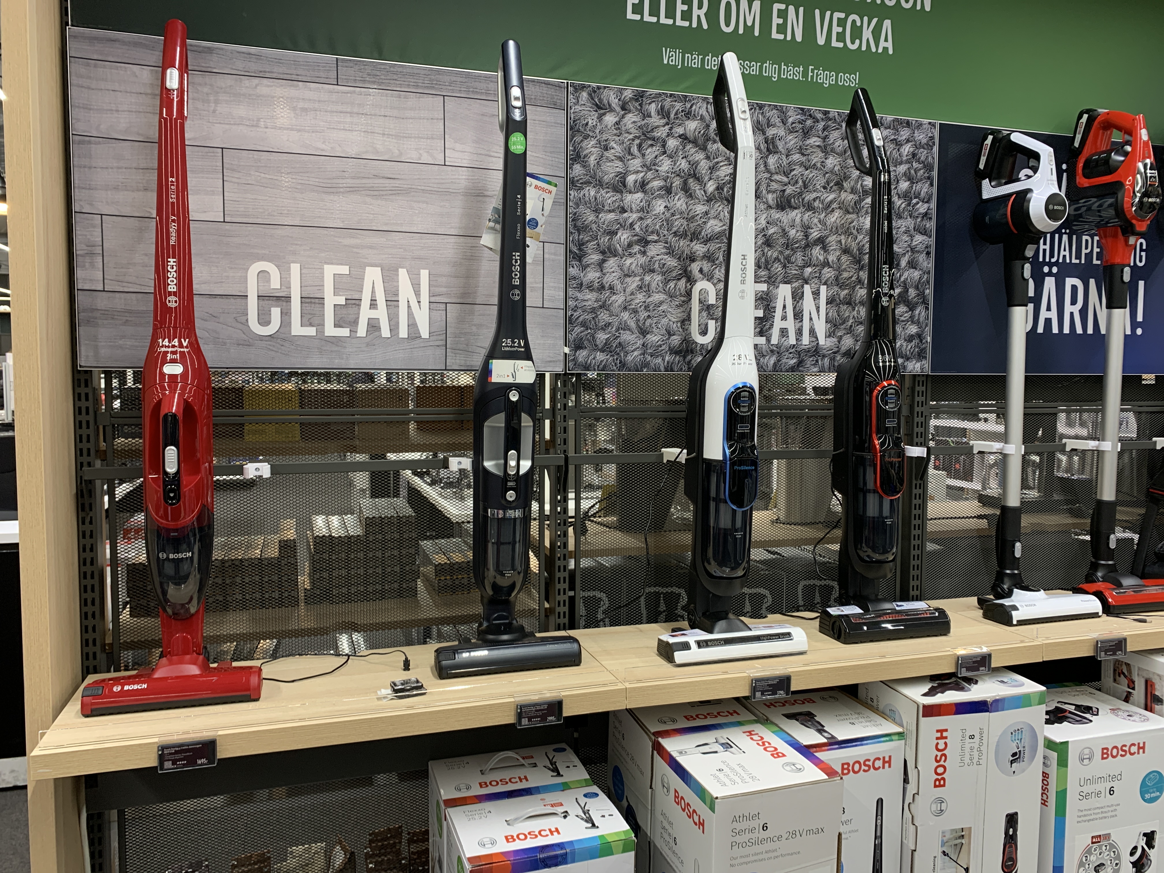Cleaning equipment with IoT shopping sensors
